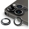 16 Pro / 15 Pro / 14 Pro / 16 Pro Max / 15 Pro Max / 14 Pro Max – Kamera Lens Koruyucu (Siyah)
