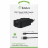 Lightning Siyah 10W Kablolu Duvar Şarj Cihazı Bevius BVS-CH416