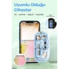 Bluetooth USB Çift Modlu Sessiz Mouse, Şeffaf Mıknatıslı Kapaklı, Type-C Şarjlı, DPI Ayarlı, Kablosuz 10m Çekim Mesafeli, Masaüstü Kısayol Tuşlu, Taşınabilir Şarjlı Mouse Siyah ( AlpKaTek )