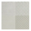 DecoHandy 30x30 cm Kendinden Yapışkanlı  Pvc Karo Mutfak Arası 4 Lü Karışık model  0,36m2