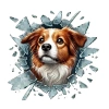 Fulcar Köpek Tasarımlı Araç Stickerı