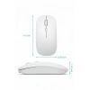 Kablosuz Mouse Fare Şarjlı Bluetooth Wireless Çift Modlu Sessiz ( Lisinya )