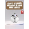 Katlanabilir Askılı Kamp Lambası 5 Kanatlı Pratik Güneş Enerjili - Lisinya