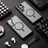 Samsung S24 Ultra – Kılıf Metal Tuşlu Sert PC Arka Yüzey Wireless Şarj Özellikli Flet Magsafe Kılıf