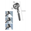 Yeni Nesil Duş Başlığı Paslanmaz Çelik Masaj Etkili Ergonomik Tasarım Su Basınçlı - Lisinya