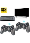 2.4g Kablosuz Denetleyici Hd 4K Hd Video 2 Kollu Oyun Konsolu Oyun Seti