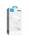 4.1A 25W QC3 TYPE-C Hızlı Şarj Aleti Arbaks Arb-015-Beyaz