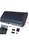 Bele Takılan Kapaklı Mıknatıslı Suni Deri Telefon Kemer Kılıfı (16 x 8.5 cm) MSK01