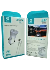 Çift Usb Girişli (iphone) Kablolu Araç Şarj Aleti Dvip C01-L