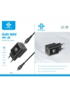 GaN Teknoloji 36W PD Type-C to Type-C Şarj Kablosu – ARB-016 Siyah