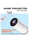 M300 MAX Retro video oyunu konsolları Android 11 sistemi mini taşınabilir akıllı projektör 720p ev projektör 64GB 46000 + oyunlar