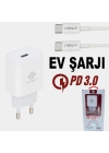 PD QC3 / 18W TYPE-C To TYPE-C Şarj Aleti Arbaks ARB-017