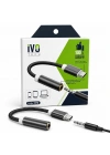 Type-C to 3.5mm Kulaklık Dönüştürücü Aux Adaptör TECH IVO-170