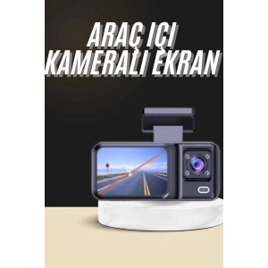 1080p Sürüş Kaydedici 2 İnç Araç Araba Ön İç Arka DVR IPS Ekran - Lisinya