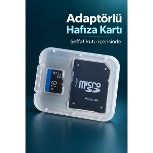 16 GB MicroSD Kart ve SD Adaptör Seti - Lisinya