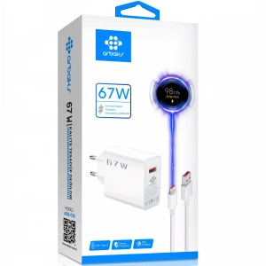 67W Type-C Turbo Hızlı Şarj Aleti – Xiaomi Uyumlu Süper Hızlı Adaptör Arbaks ARB-016