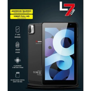 7" IPS Ekran 4 Çekirdek 3GB/64GB Tablet PC