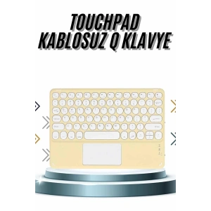 Android ve İOS Uyumlu Bluetooth Klavye Touchpad Slim Kablosuz Wifi Q Klavye - Lisinya