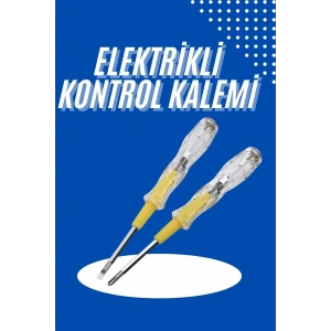 Çift Uçlu Kontrol Kalemi Elektrik Test Kalemi Şeffaf - Lisinya