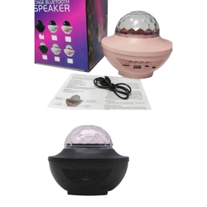 Dönen Işıklı Disko Topu Projektör Müzik Çalarlı Disco Speaker - Lisinya