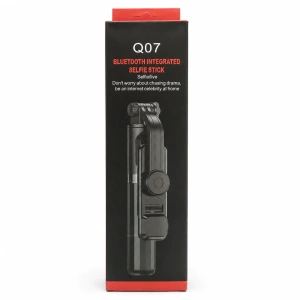 Q07 Bluetooth Kumandalı Tripod Selfie Çubuğu Siyah