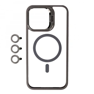IP 14 Plus / 15 Plus – Kılıf Kamera Lens Korumalı Standlı Lensli Kapak