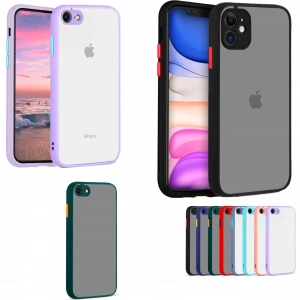 iPhone 12 Pro – Kılıf Huks Tam Korumalı Silikon Kılıf Kapak (Renkli)