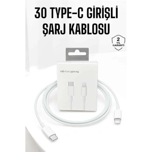 Iphone Uyumlu İOS Uyumlu Lightning Hızlı Şarj Tye C Lightning Şarj Kablosu - Lisinya