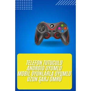 Kablosuz Oyun Kolu Bluetooth Joystick Gamepad Android Uyumlu - Lisinya