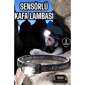 Kamp Lambası Led Işık Kafa Lambası Balıkçı Lambası Ayarlanabilir - Lisinya