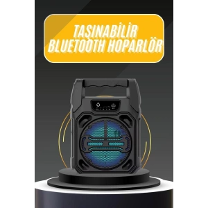Karaoke Mikrofonlu Fm Radyolu Bluetooth Hoparlör Yüksek Ses Kaliteli - Lisinya