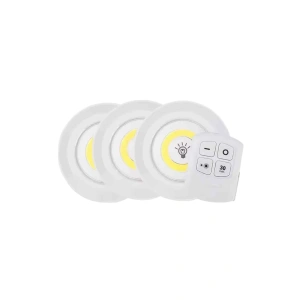 Led Lamba 3lü Uzaktan Kumandalı Yapışkanlı - Lisinya