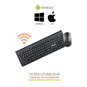 Multimedya Q Klavye Ve Mouse Seti