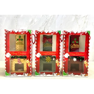 Noel Temalı Polyester Şömine Tütsülük