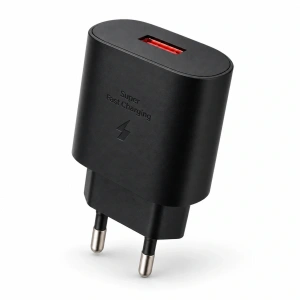 QC 3.0 Tek USB-A Hızlı Şarj Başlığı Siyah
