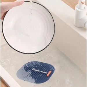 Süzgeçli Lavabo Gider Koruyucu Mat Gri
