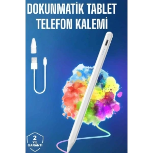 Tablet Kalemi iOS Android Windows Uyumlu Yedek Uçlu Universal Çizim Kalemi - Lisinya