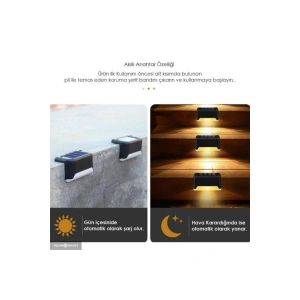 WaterProof Solar Merdiven Lambası 4 Adet