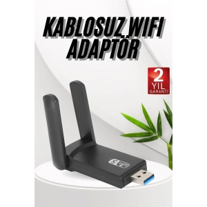 Wifi Adaptörü Bt5.0 Wifi 2si Bir Arada Çift Bantlı Çift Anten - Lisinya