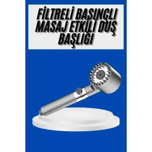 Yeni Nesil Duş Başlığı Paslanmaz Çelik Masaj Etkili Ergonomik Tasarım Su Basınçlı - Lisinya