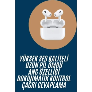 Yeni Nesil Pro Bluetooth Kulaklık Android ve İOS Uyumlu Dokunmatik Kontrol - Lisinya