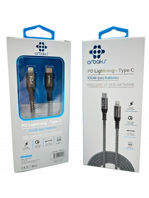 100W PD Lightning iphone Şarj Kablosu Arbaks ARB-55