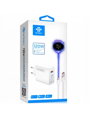 120W Type-C Süper Hızlı Şarj Aleti – Turbo Fast Charger Arbaks ARB-016