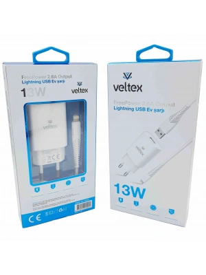 13W 2.6A İphone Şarj Aleti Veltex VTX-002