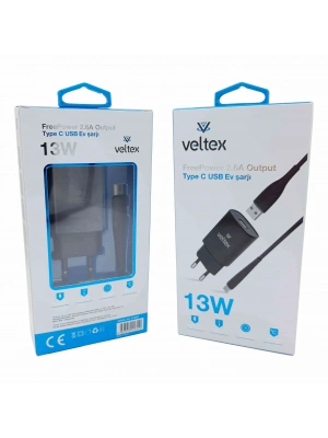 13W 2.6A TYPE-C Şarj Aleti Veltex VTX-002