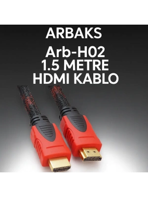 1.5 Metre Hasırlı Örgülü HDMI Kablo Arbaks Arb-H02