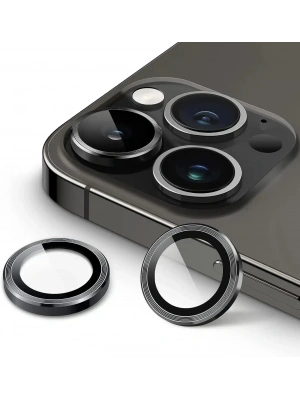 16 Pro / 15 Pro / 14 Pro / 16 Pro Max / 15 Pro Max / 14 Pro Max – Kamera Lens Koruyucu (Siyah)