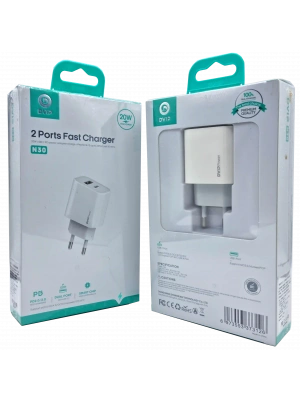 20W PD + Qc3.0 Usb Çift Girişli Şarj Başlığı DVIP N30