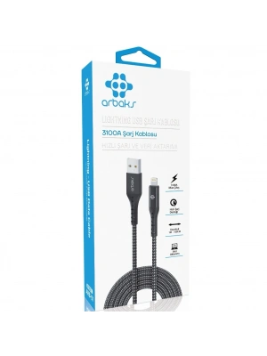 3.1A iphone Şarj Kablosu Arbaks ARB-57