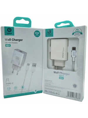 3.4A QC3.0 Usb Type-C Şarj Aleti DVIP N64
